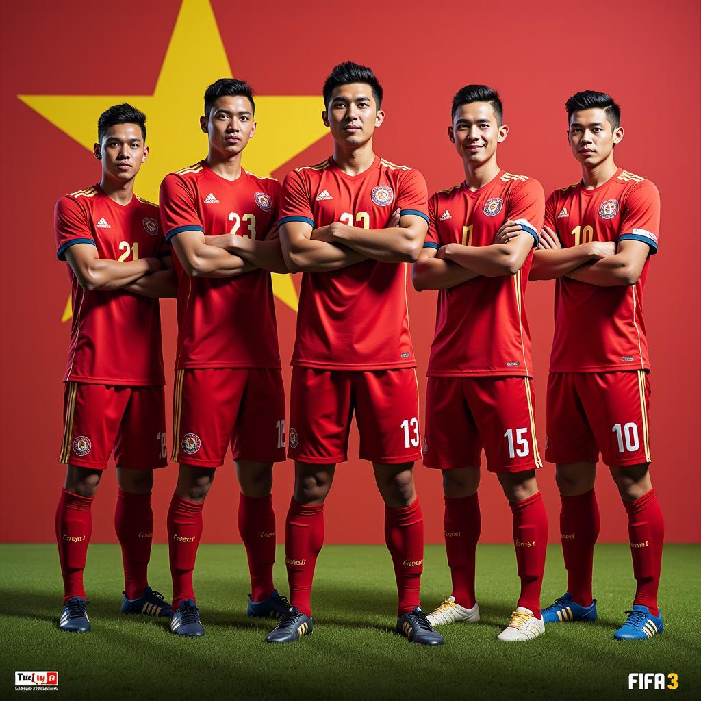 A FIFA Online 3 Team Comprising Vietnamese Players