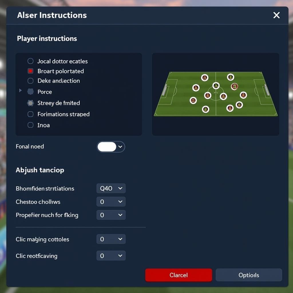 FIFA Online 4 Custom Tactics and Player Instructions