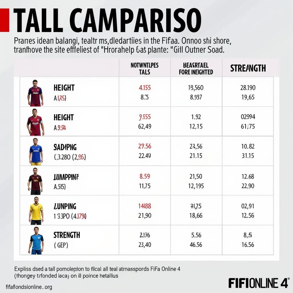 Key Attributes for Tall Players in FIFA Online 4