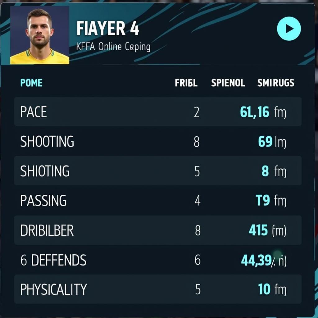 FIFA Online 4 Player Stats Overview