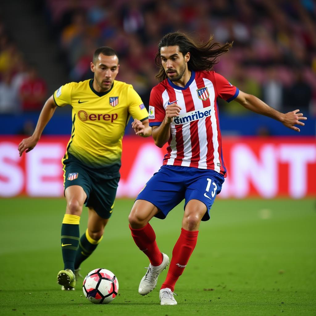 Filipe Luis in action for Atletico Madrid