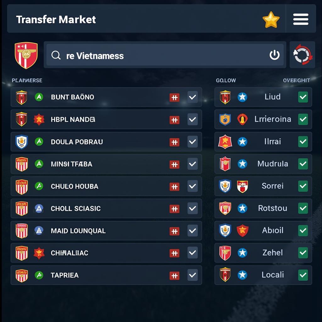 Searching for Vietnamese Players in Dream League Soccer