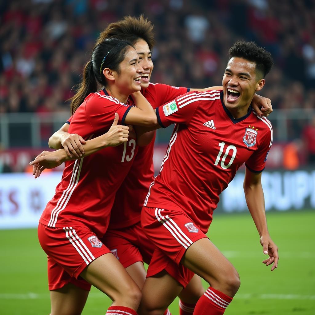 FLC Thanh Hoa Players Celebrating a Goal