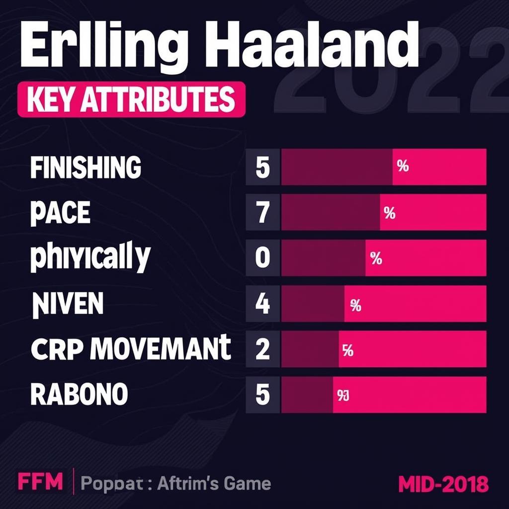 Erling Haaland FM22 Attributes