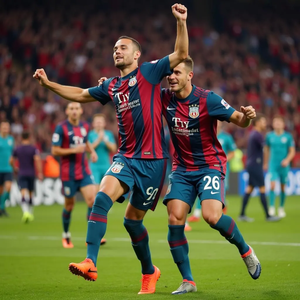 Phil Foden and Erling Haaland celebrate a goal