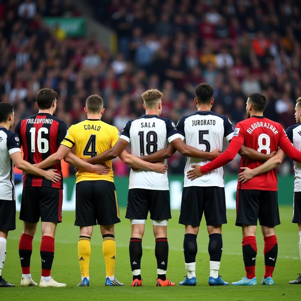 Football Community Support - A powerful image showing the football community uniting in support after the loss of Emiliano Sala