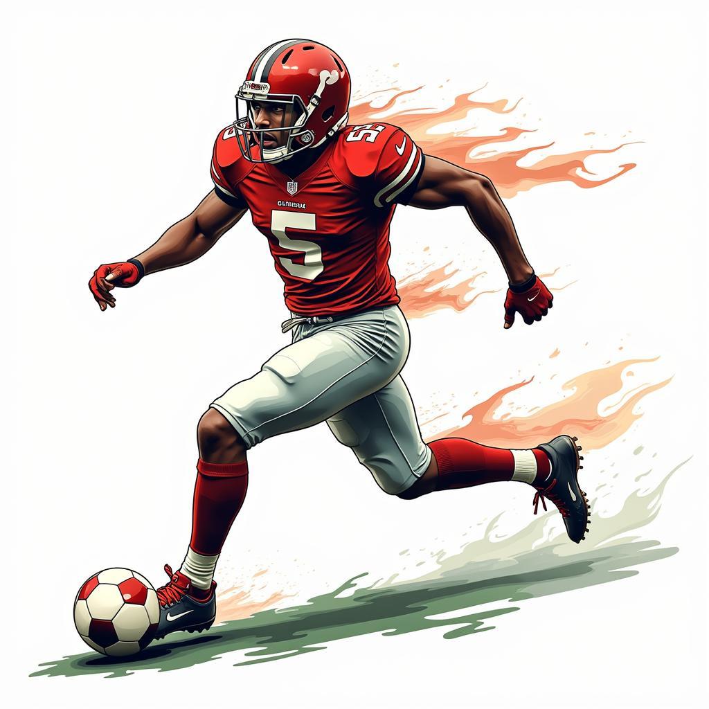 Football Player Vector Illustration