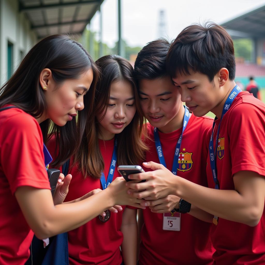 Vietnamese Football Fans Searching for "Y Eli Nie"