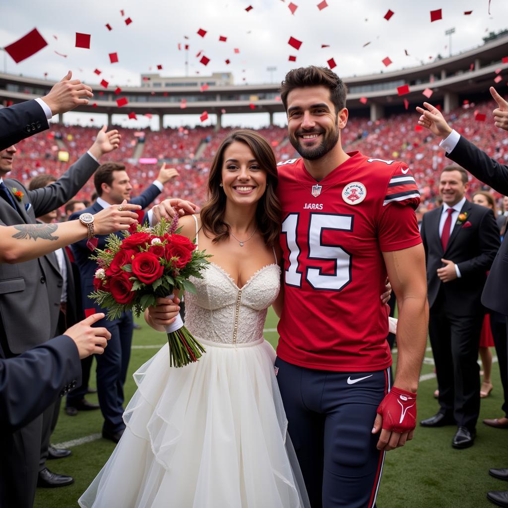 Football Wedding Celebration