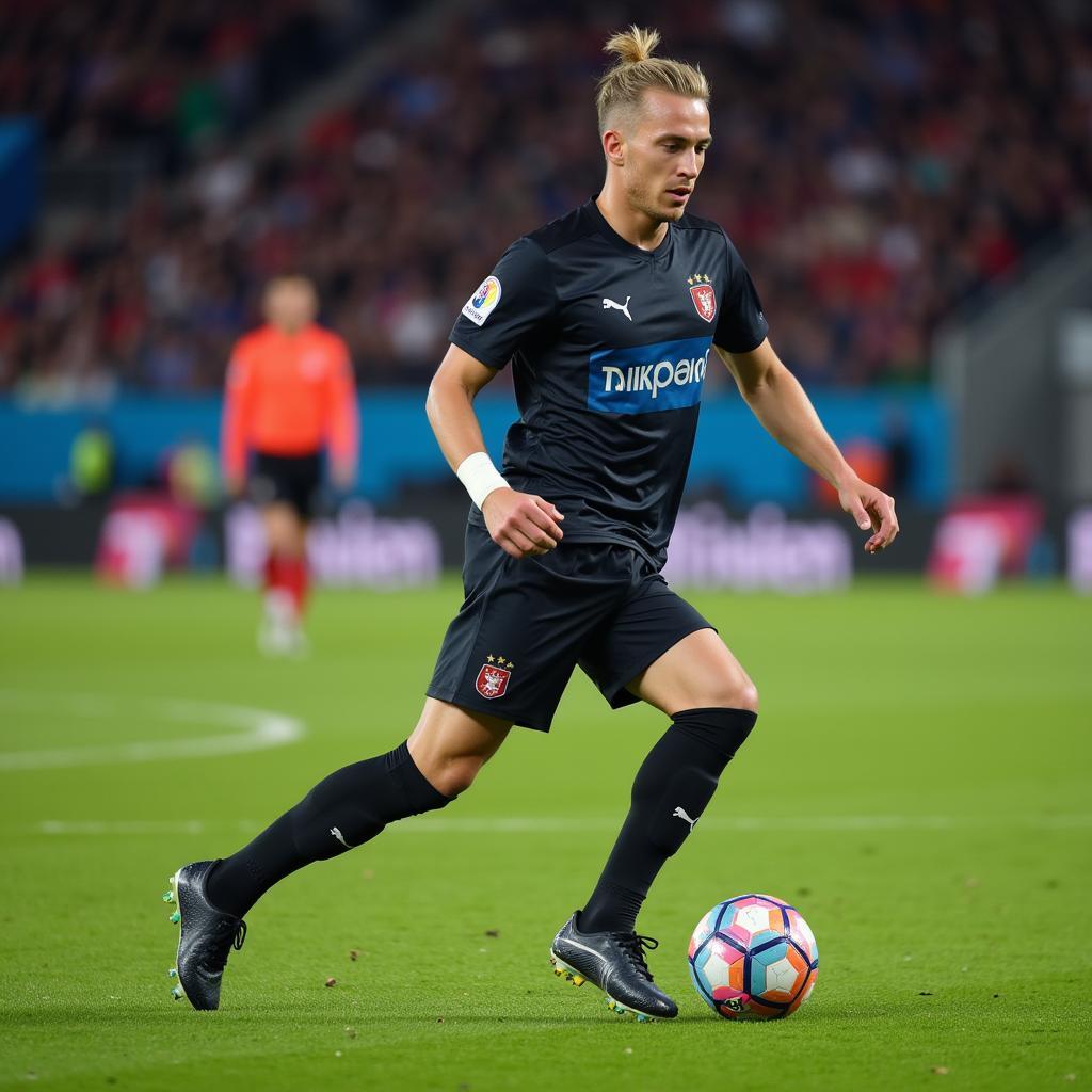 Frenkie de Jong wearing Puma Football Boots