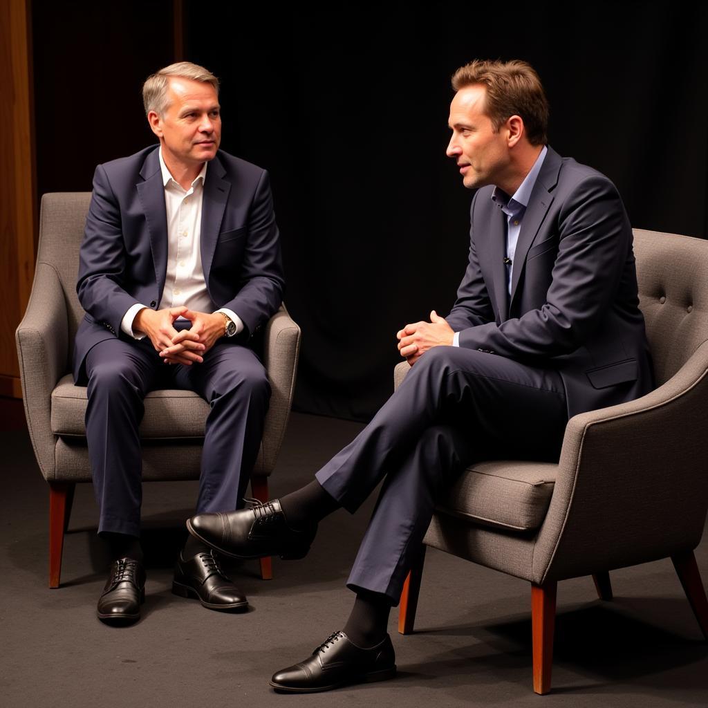 Gary Neville Interviewing Erling Haaland