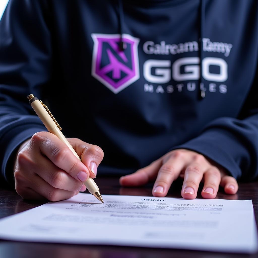 GGO Player Contract Signing