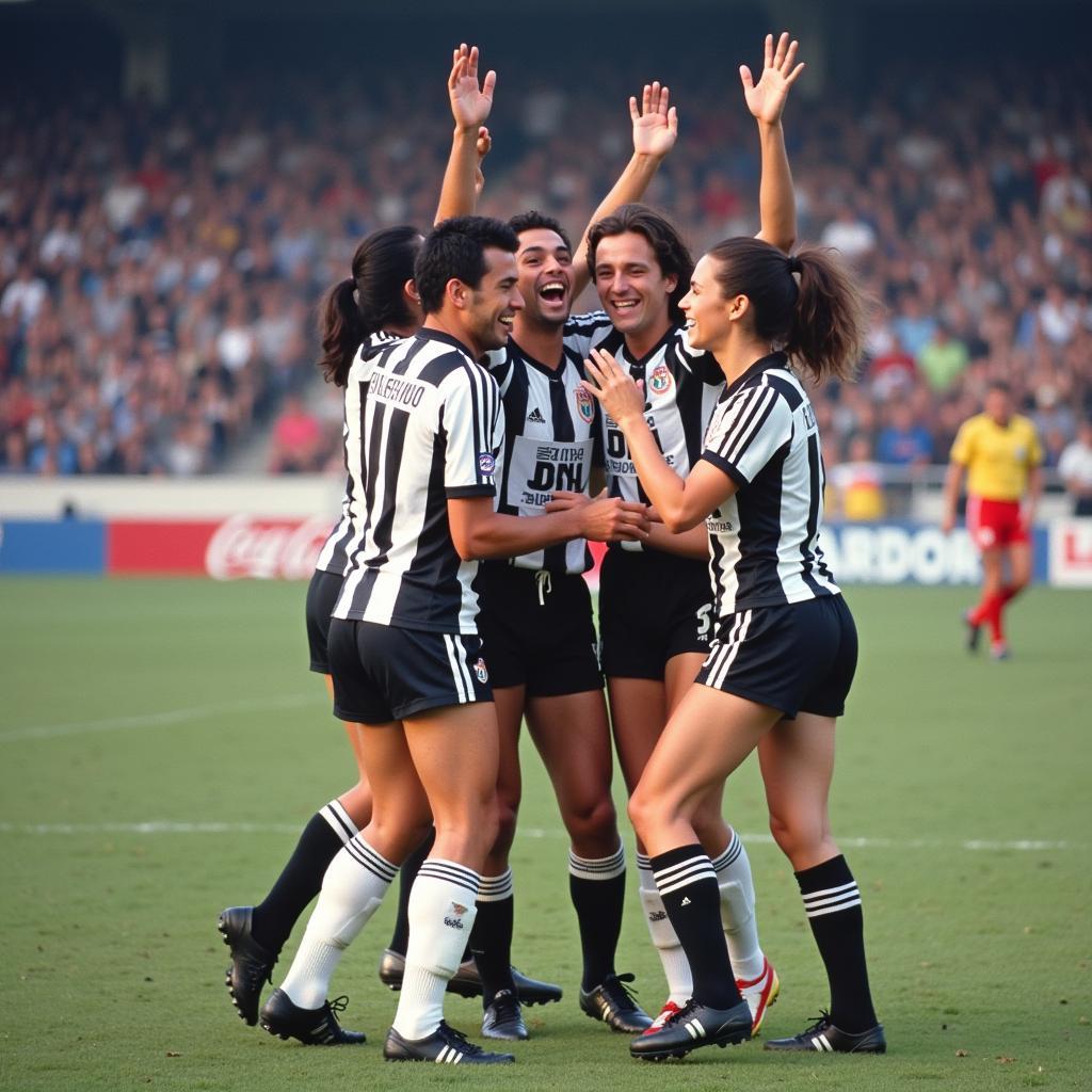 Giampiero Boniperti Celebrating a Goal