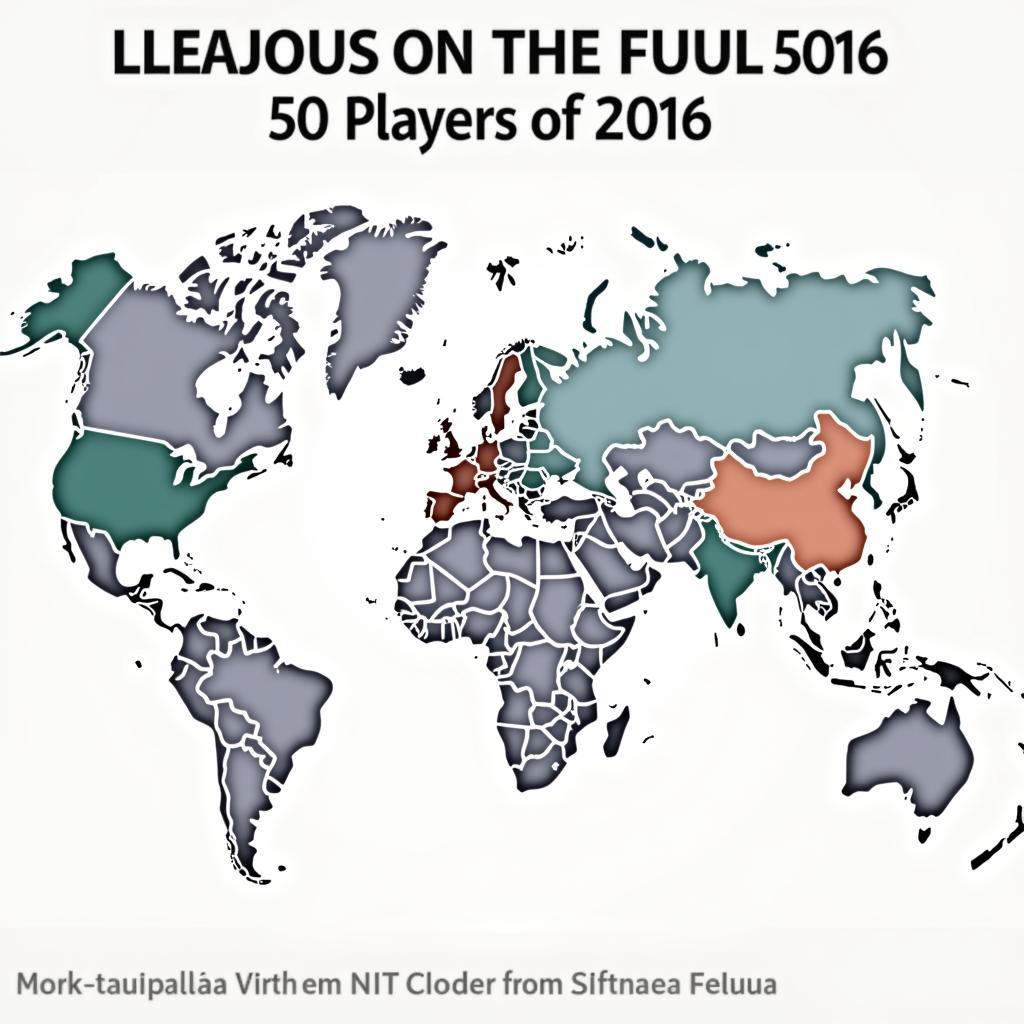 Goal's Top 50 Players 2016 - League Representation