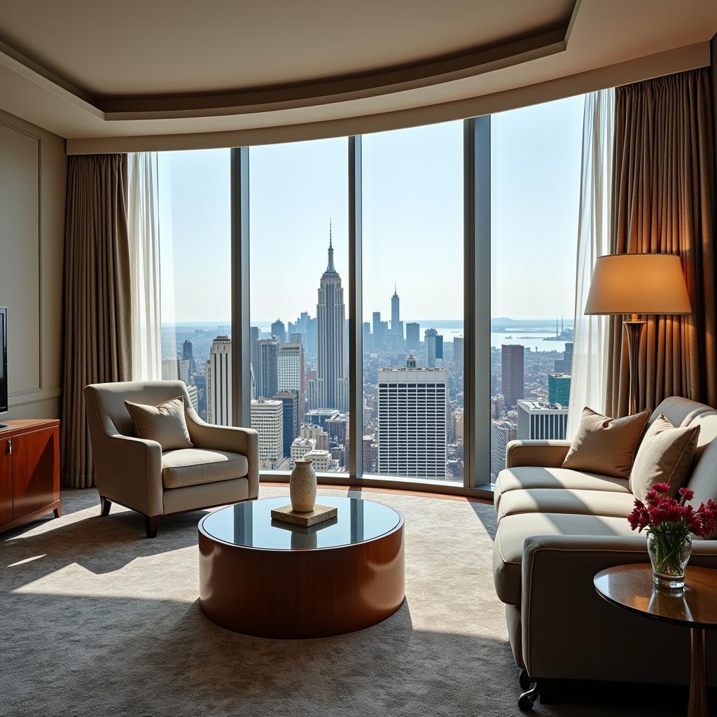 Luxurious Hotel Suite with City View