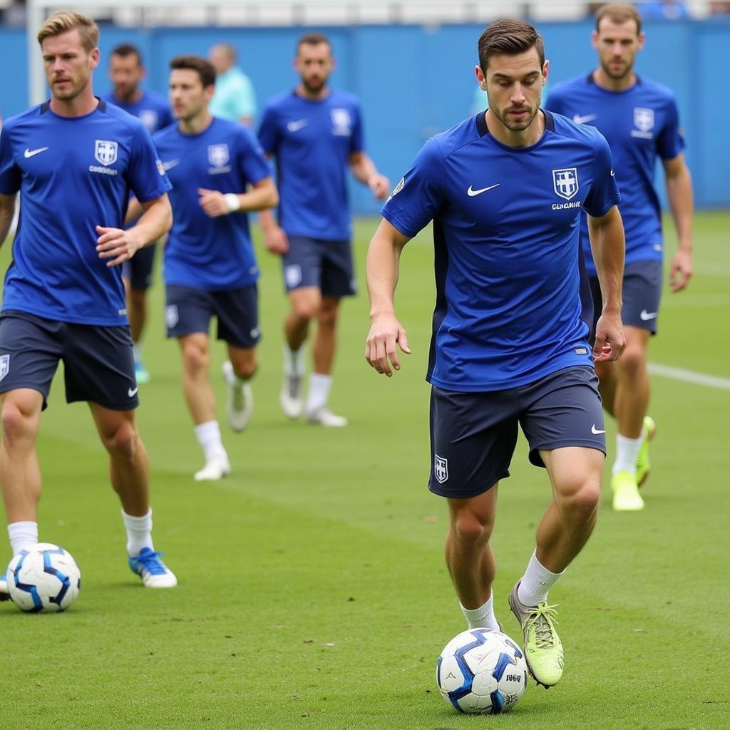 Greek national team training session