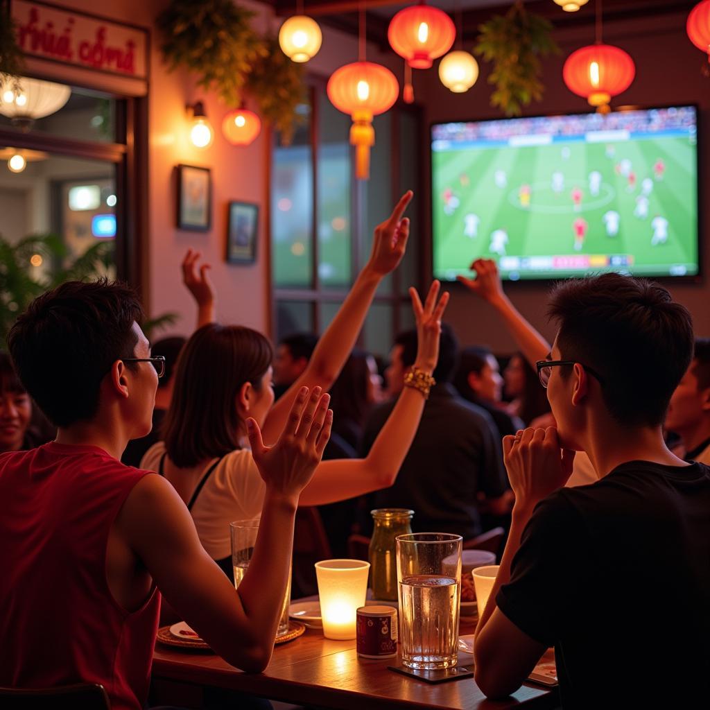 Football Fans in Hanoi