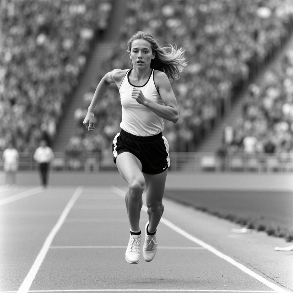 Gry Marita Braut competing in heptathlon