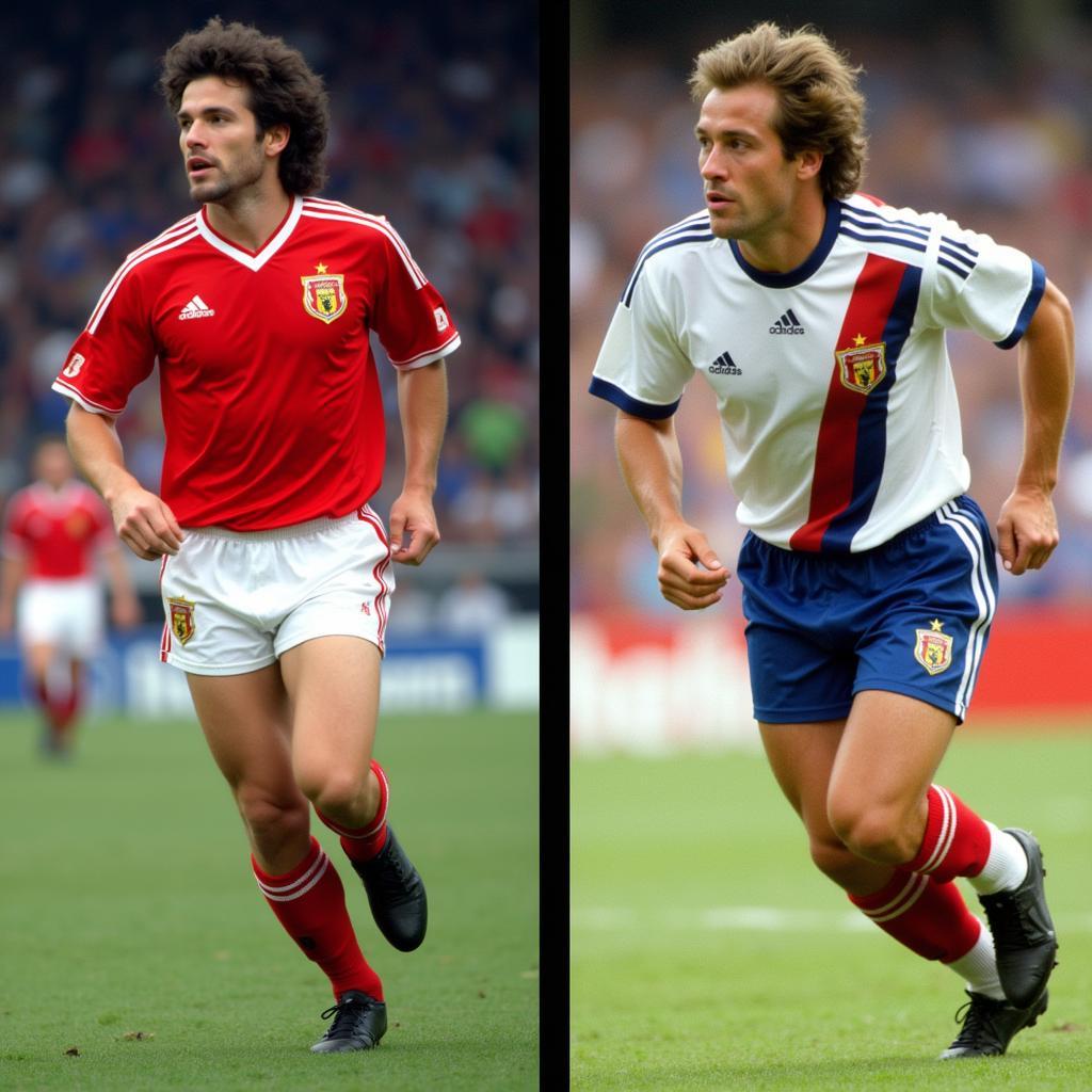 Ruud Gullit and Erling Haaland: A Visual Comparison