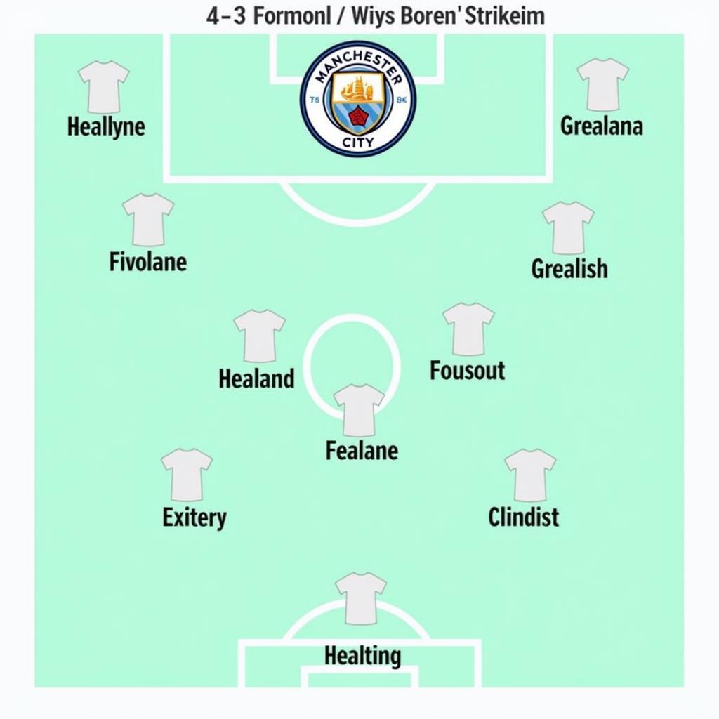 Haaland in 4-3-3 Formation