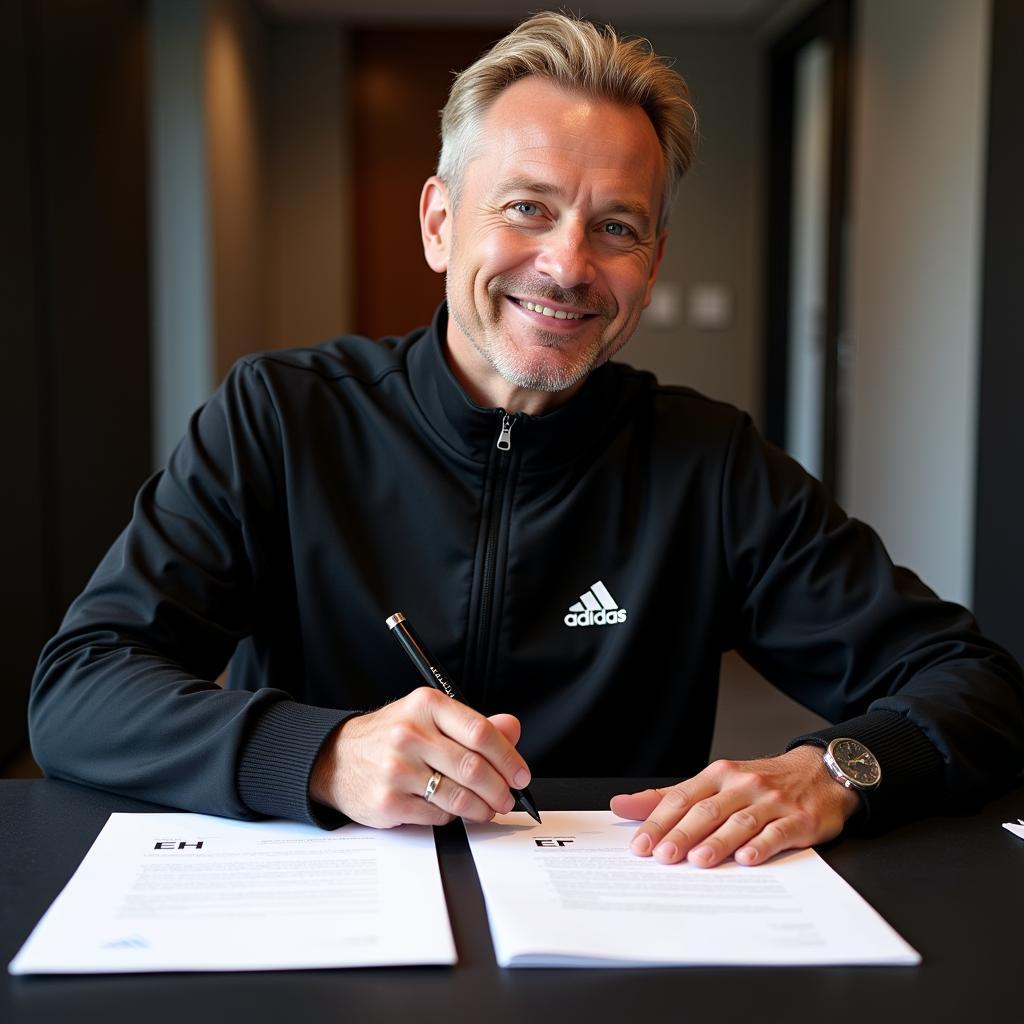 Haaland Signing Adidas Contract