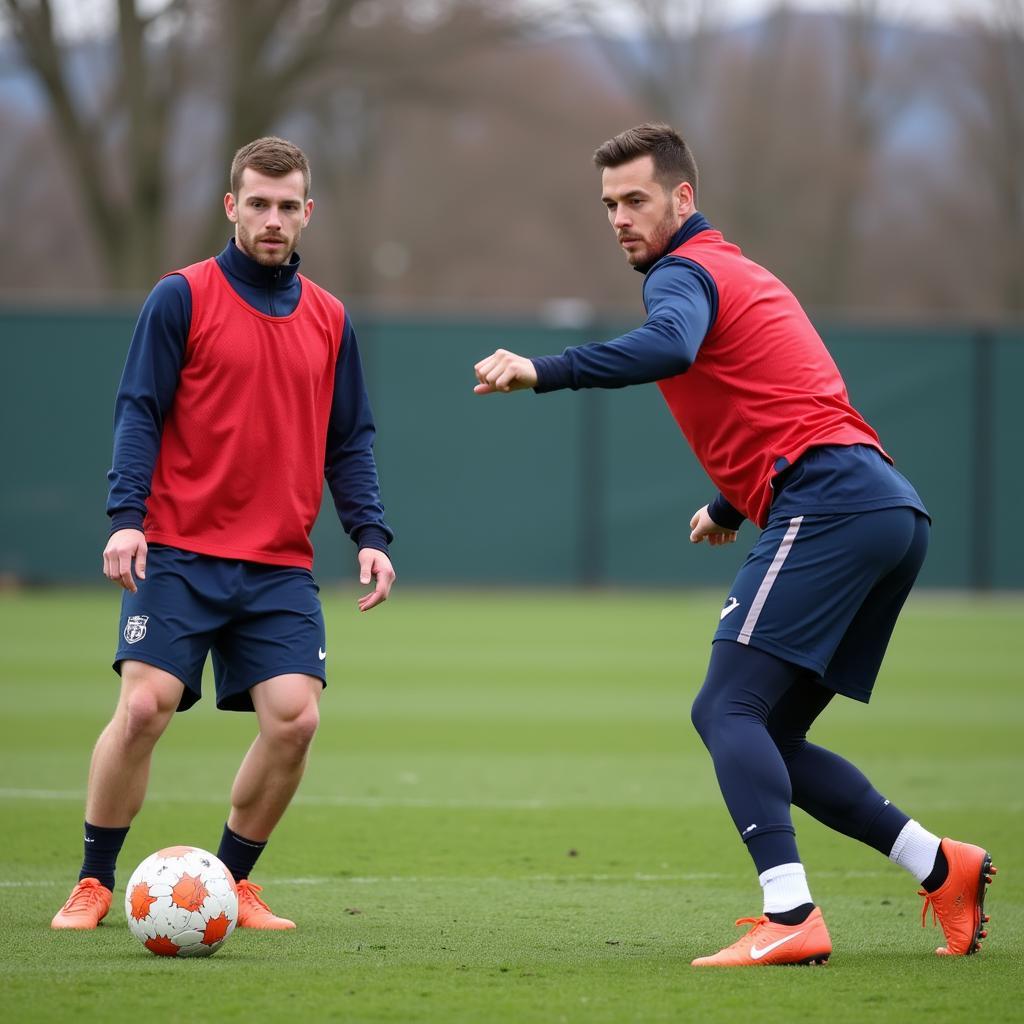 Haaland and Bellingham training together