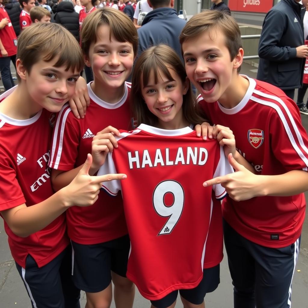 Haaland Arsenal Jersey Fans