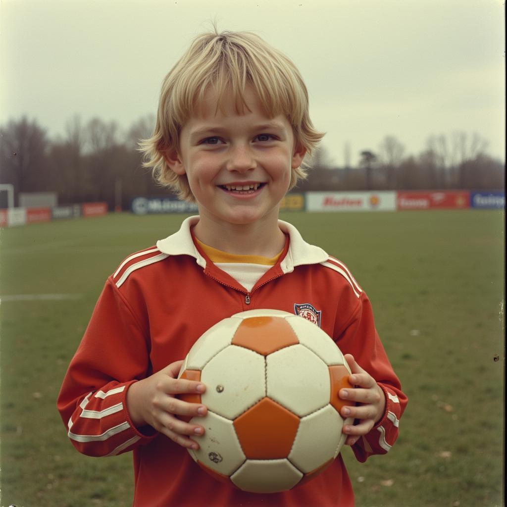 Erling Haaland as a young footballer