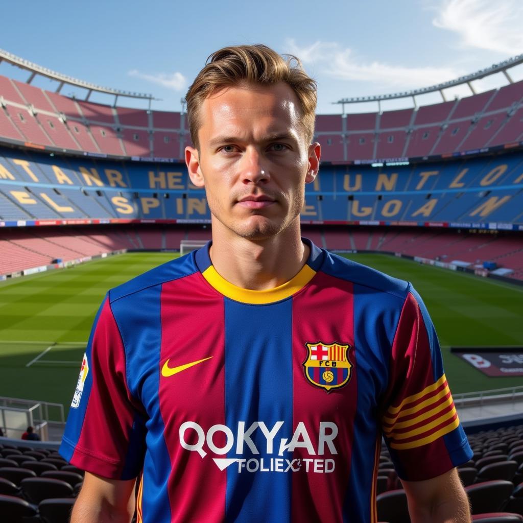 Haaland Barcelona Transfer Rumors: A Hypothetical Image of Haaland in a Barcelona Jersey