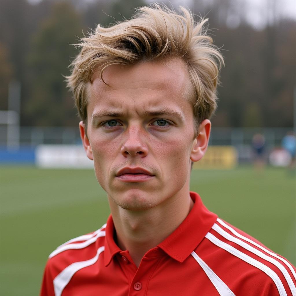 Haaland in his Bryne FK kit