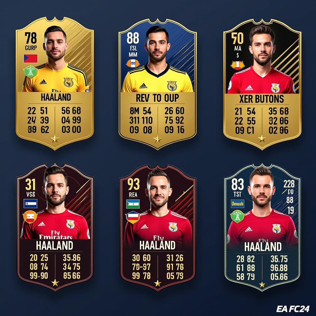 Haaland Card Versions in EA FC 24