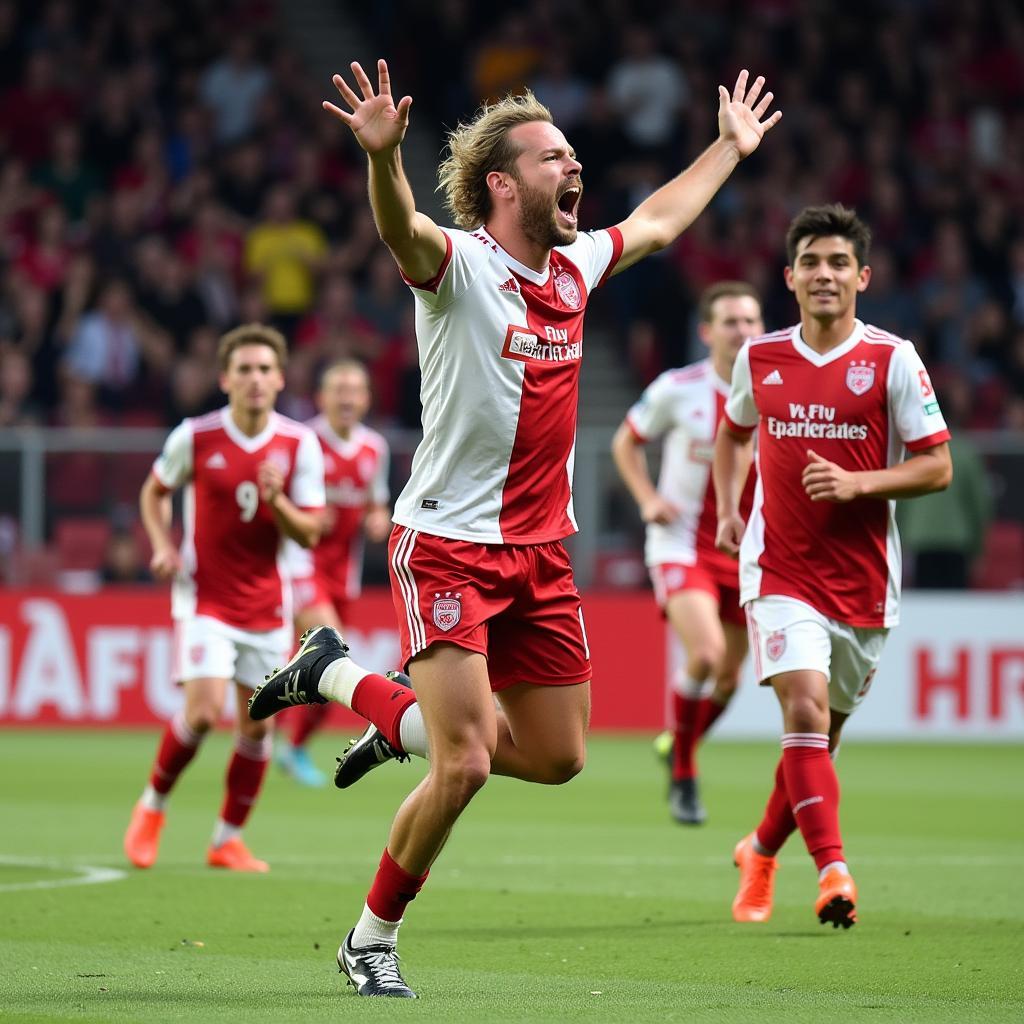 Erling Haaland Celebrating a Goal