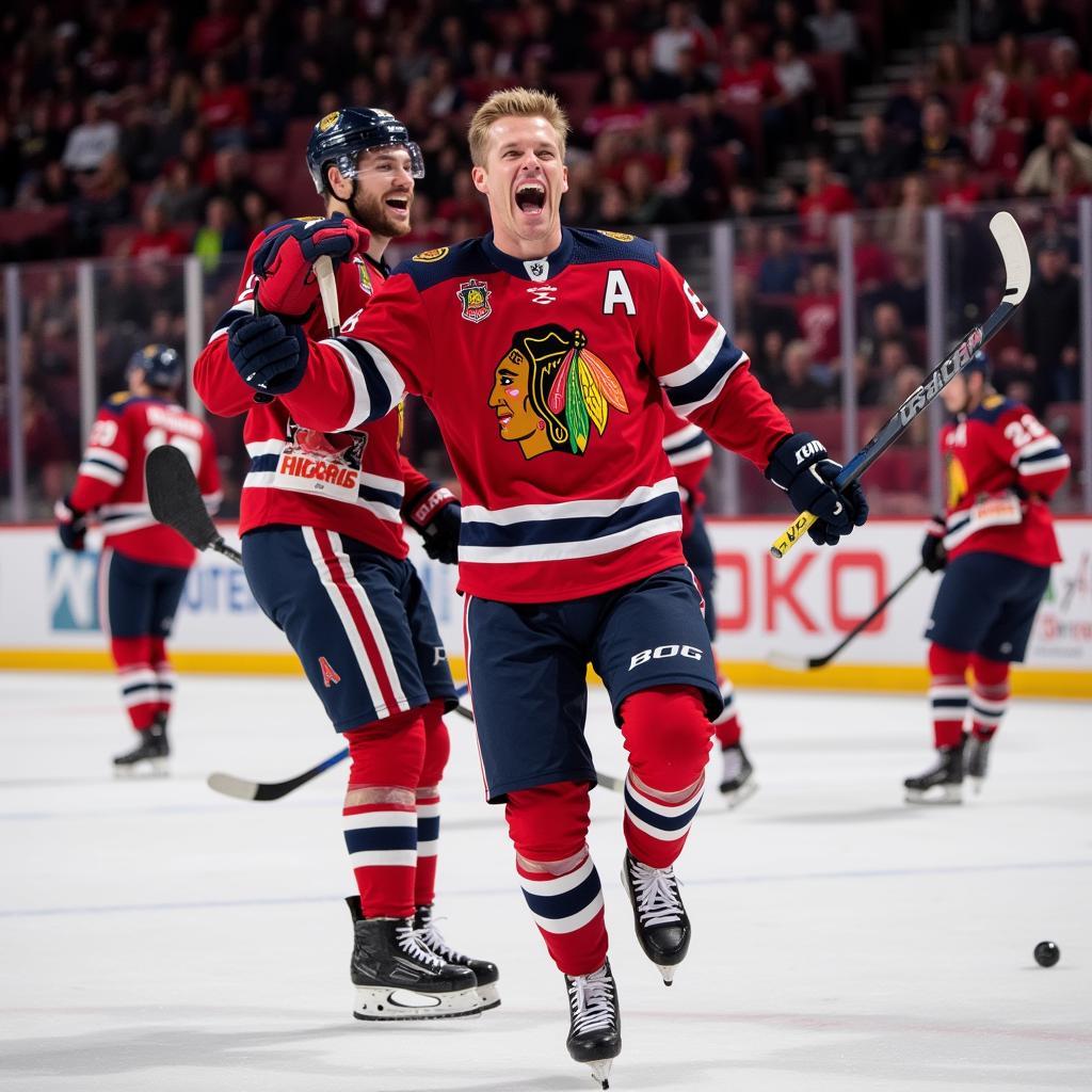 Haaland celebrates a goal