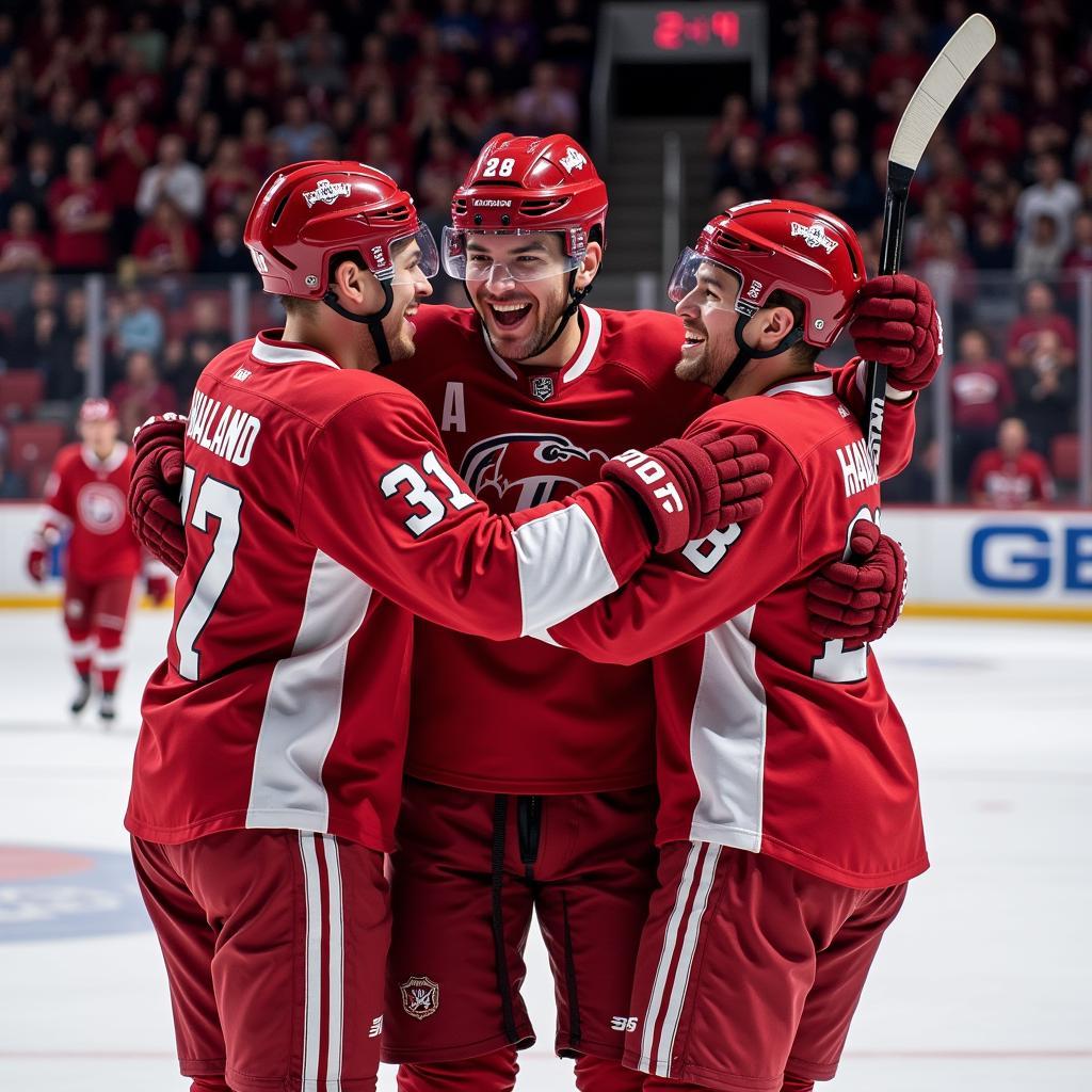 Haaland Celebrating with Teammates