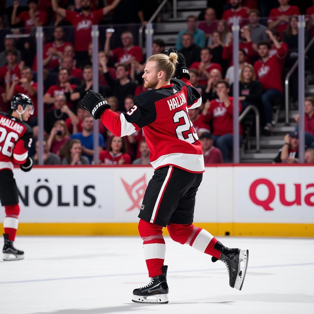 Erling Haaland celebrates a goal