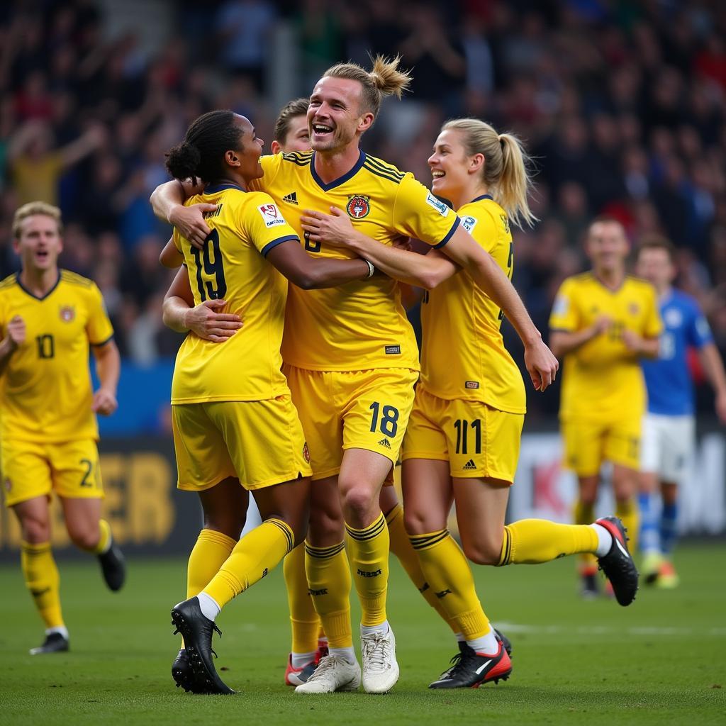 Erling Haaland Celebrates a Goal