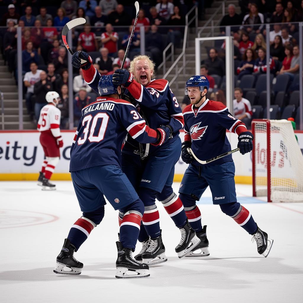 Haaland celebrating a goal