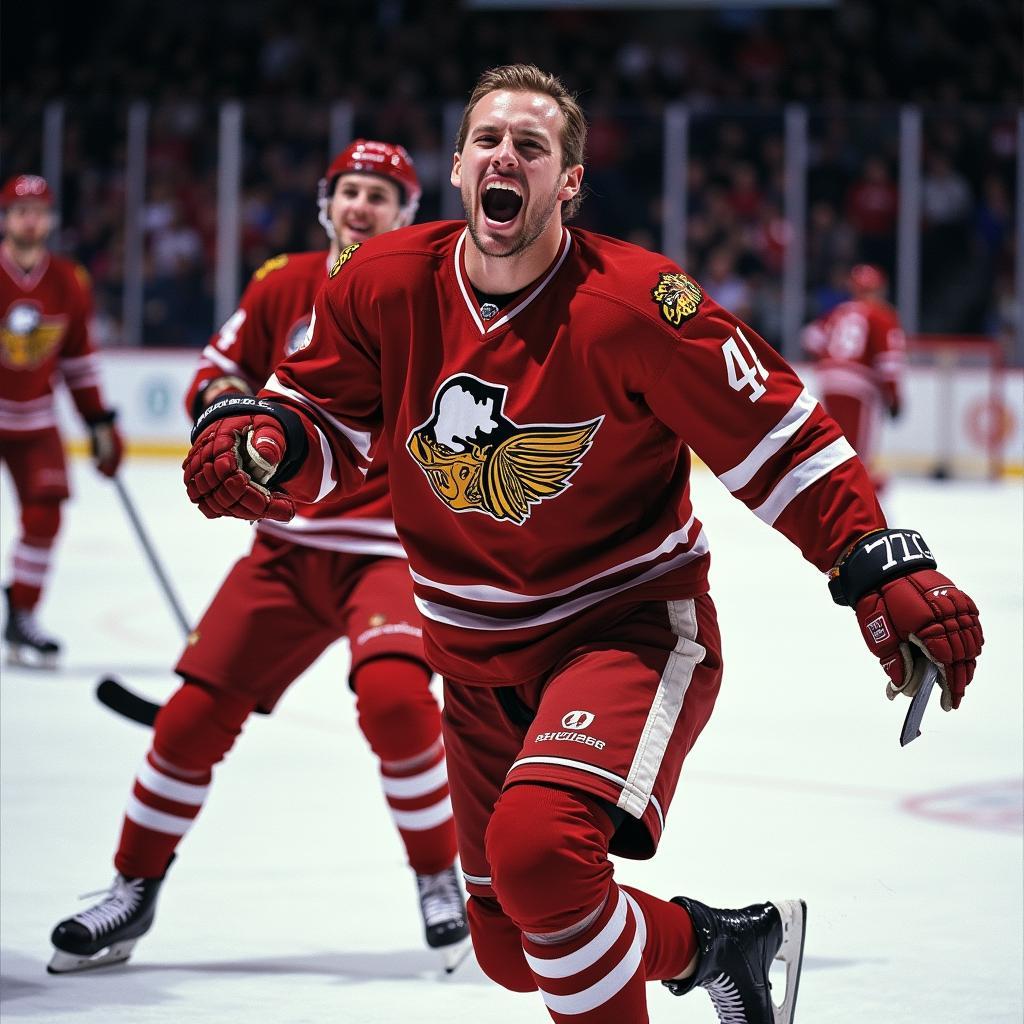 Haaland Celebrating a Goal with Tape Still on His Mouth