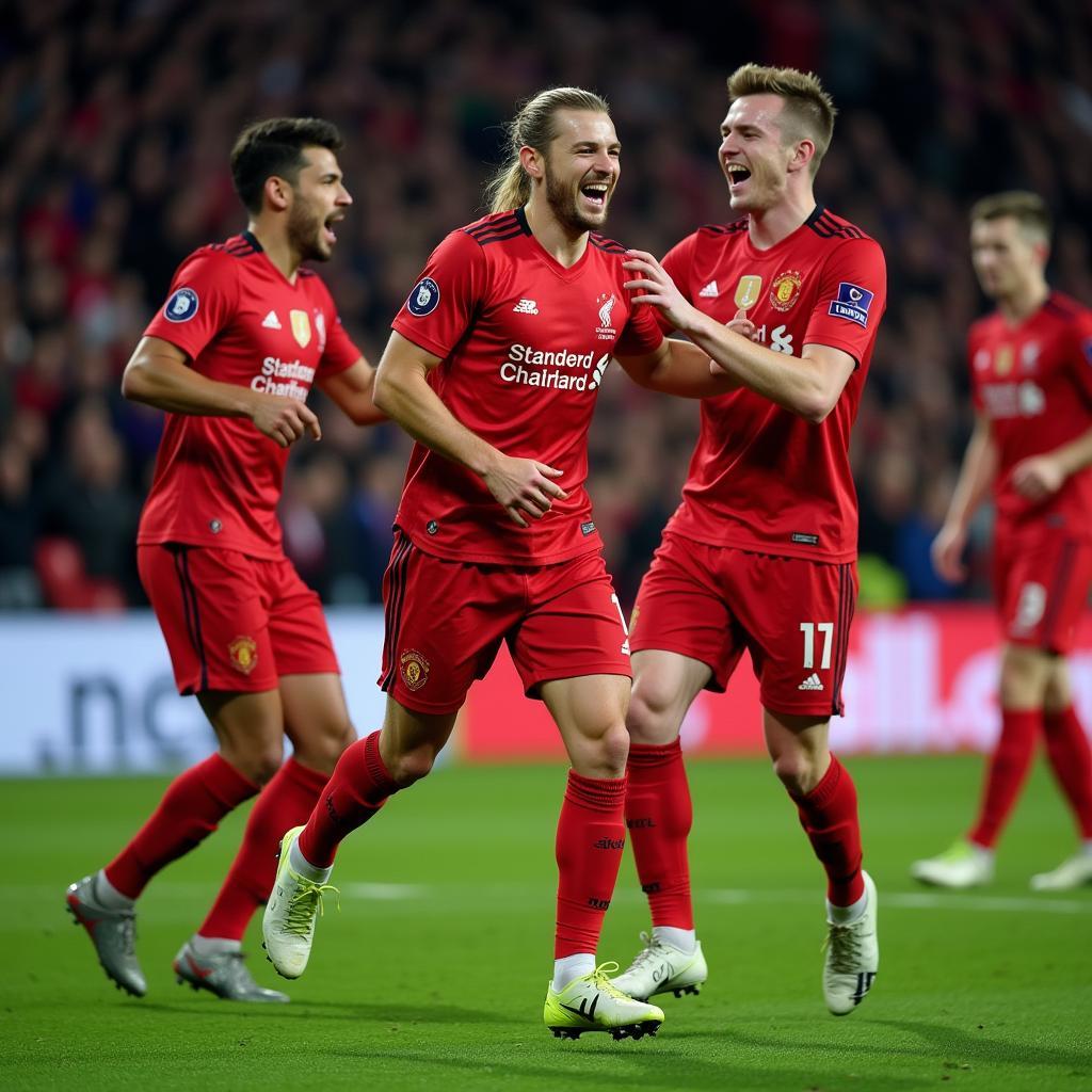 Haaland Celebrating a Goal