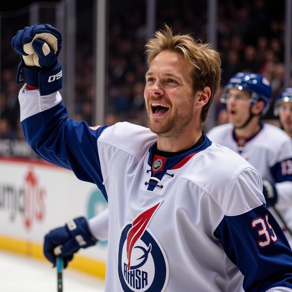 Erling Haaland celebrating a goal