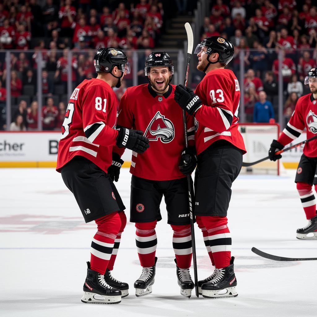 Haaland celebrating a goal