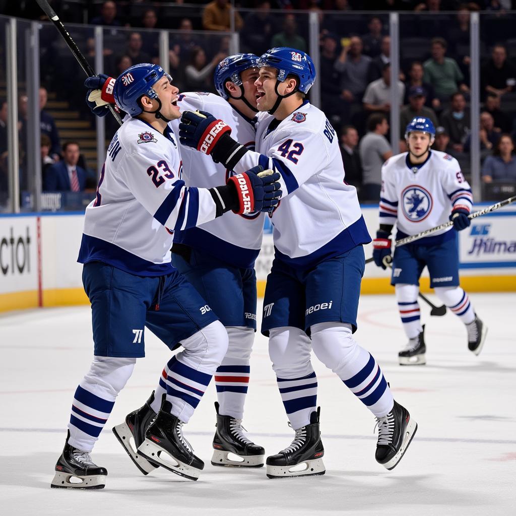 Haaland Celebrating Goal With Teammates