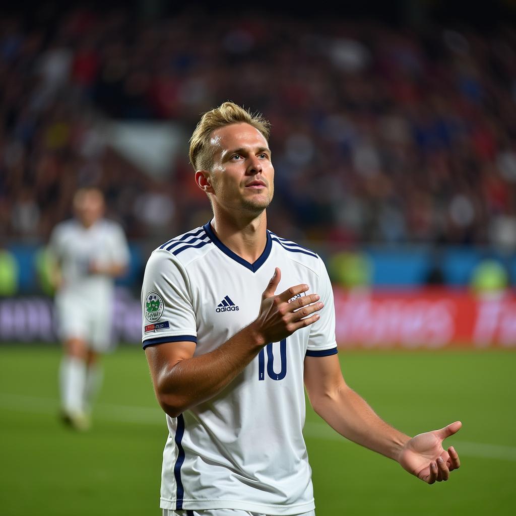 Erling Haaland celebrates a goal