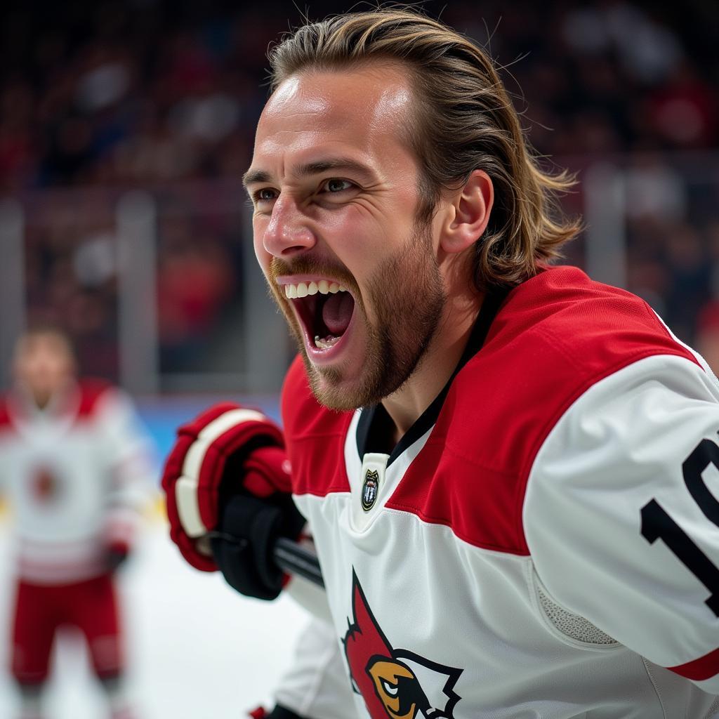 Haaland celebrating a goal