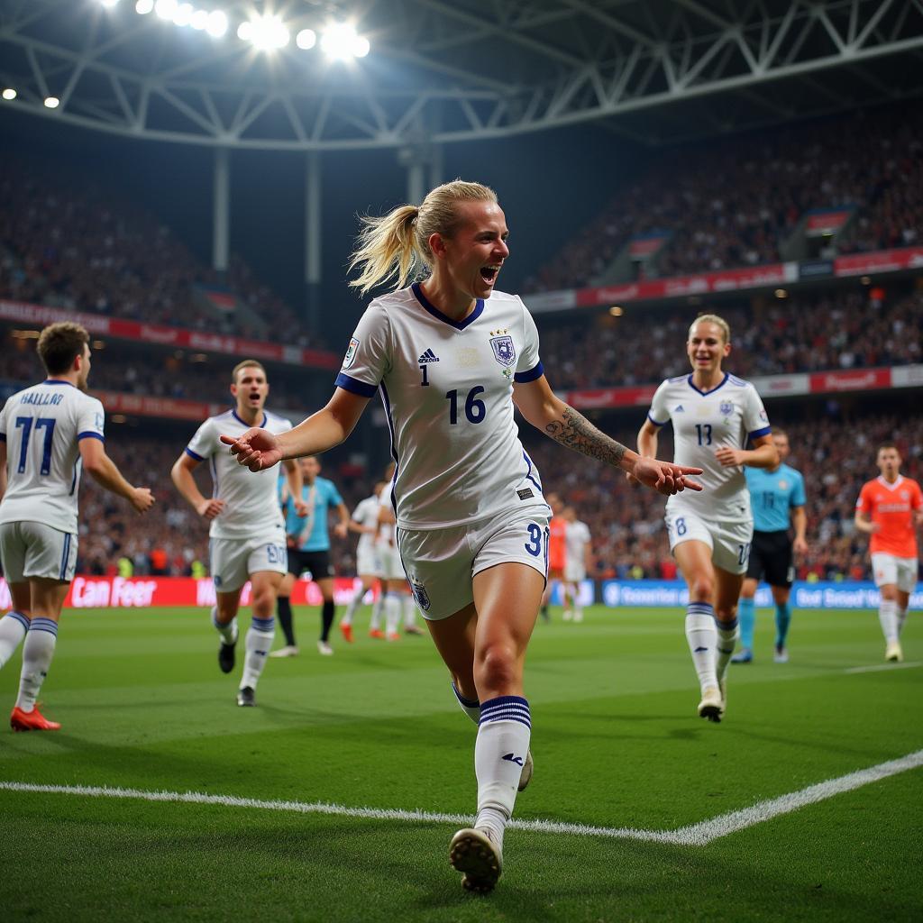 Erling Haaland Celebrates a Goal