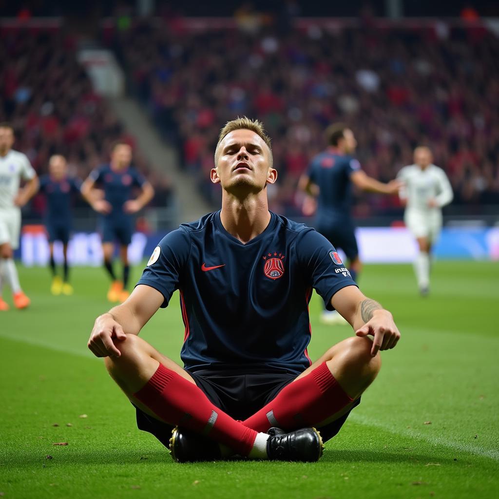 Erling Haaland celebrates against PSG