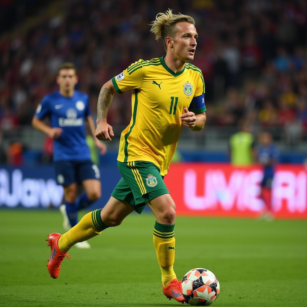 Haaland celebrates a crucial goal in the Champions League knockout stage