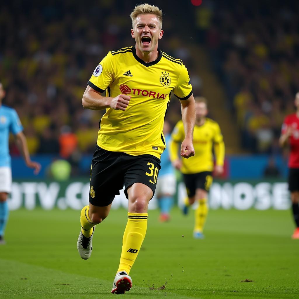 Erling Haaland scores a stunning goal in the Champions League