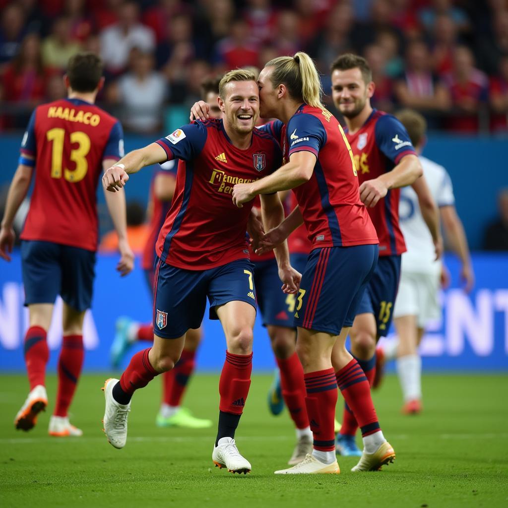 Erling Haaland Celebrating Champions League Goals