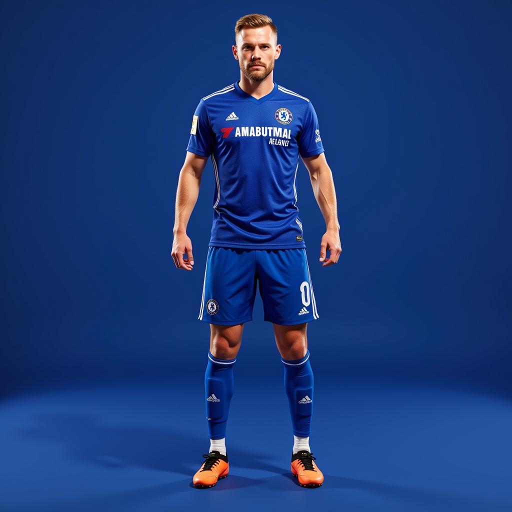 Haaland in a Chelsea jersey